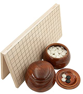 Hebsacker Verlag - Go-Set »Standard« mit Holz-Klappbrett, Kunststoffsteinen und Holzdosen …