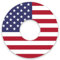 Plate Snacks - Amerikanische Flagge Rackmagnete (2 Paar) für Squat Stand/Power Rack Gym-5/8 Hardware Loch