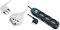Electraline 46106 Prolunga 3 mt Spina 16A e Presa polivalente, Bianco-Sezione Cavo 3G1,5 mm & 62019 Multipresa 9 Posti 3 Polivalenti Schuko 10/16A + 6 Bivalenti 10/16A-Cavo, Nero, 1.5 m
