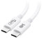 Cable Matters [Certifié USB-IF] Cable USB C vers USB C 240w 2m pour MacBook Pro, Dell XPS (Cable USB C 2m charge rapide, Câble USB C 140W) avec Power Delivery 3.1 Blanc (USB 2.0, Pas de vidéo)