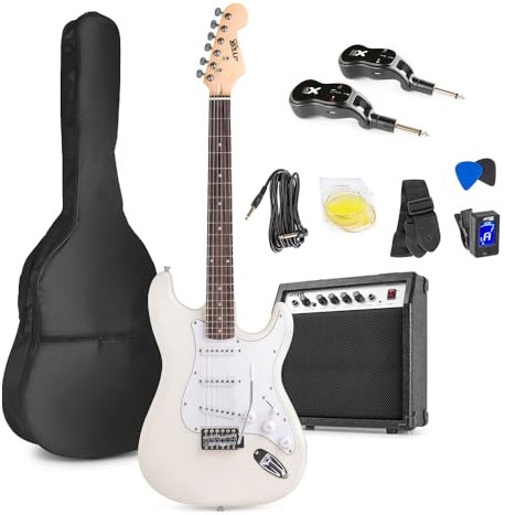 MAX GigKit Wireless Electric Guitar - Cordless Beginner Kit with Accessories and 6-Month Lesson Subscription, Ideal Starter Set for New Players, Easy-to-Use Musical Instrument