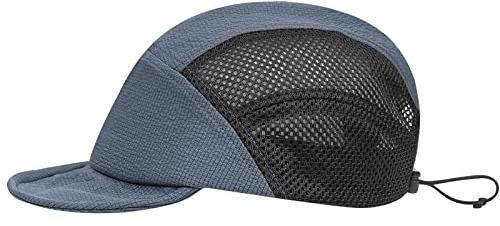 CLAPE Short Brim Baseball Cap 5 Panel Mesh Basecap Unstructured Dad Hat Flat Peak Snapback Cap Atmungsaktive Trucker Cap Lightweight Baseball Hat