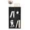 VECELO 3-Cube Open Bookcase, Small Bookshelf with Height Difference Shelves for Most Books, Horizontal Available, 2-Tier Storage Organizer for Home Office, Living Room, Black
