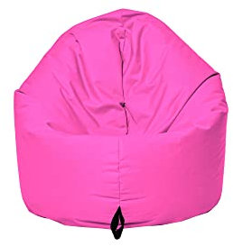 MB MILLINDABAG 2 in 1 Sitzsack für Kinder Jugendliche und Erwachsene Beanbag Sessel Kissen Indoor & Outdoor Gaminggeignet & bereits gefüllt Sitzkissen Bodenkissen (Pink, Durchmesser: 135 cm)