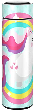 KAAVIYO Art Coloré Licorne Bouteille d'Eau Isotherme Mug pour en Acier Inoxydable Isolé