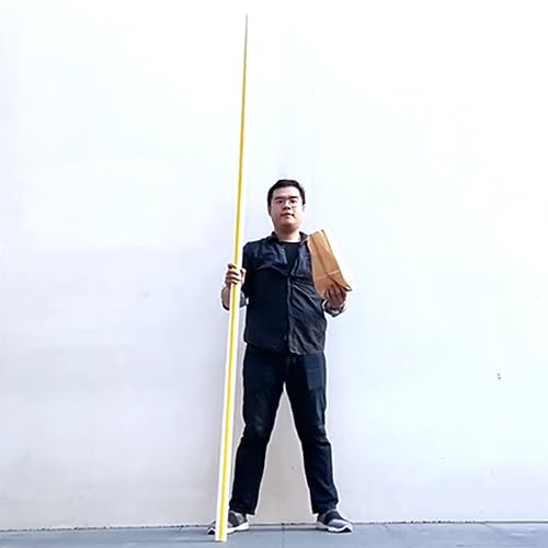 Rebetomo Appearing Stick – 2,5 m Zaubertricks, großer Strohhalm, erscheint aus leeren Papiertüten, Mentalismus, Magier, Bühne, Straße, Illusionen, Gimmicks, lustiger Gag (rot)