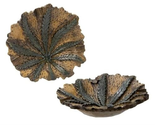 Aschenbecher rund Marihuana Black Leaf Ascher Geschenk Raucher Hanfblätter Smoker Hanf