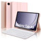 IVEOPPE Funda con Teclado Samsung Galaxy Tab A9 8.7 Pulgadas 2023, Teclado Samsung Tab A9 (SM-X110/X115/X117), Funda Teclado Español Ñ Bluetooth Desmontable para Samsung A9 8.7, Rosa