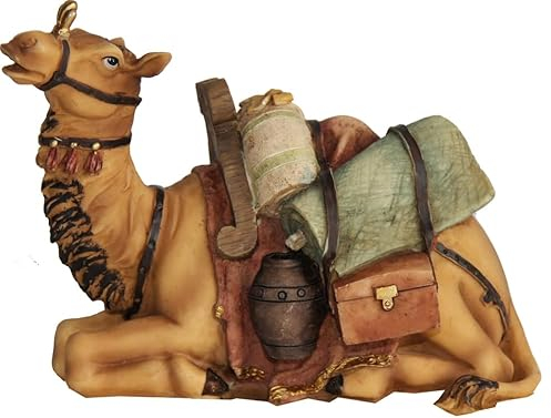 FADEDA Kamel/Höhe:9 cm/handbemalt/detailgetreue Krippen Figuren - Weihnachten Tisch Dekoration Krippe Zubehör