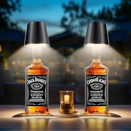 SUNLIGTGO 2 Stück Dimmbare Tischlampe Kabellos, LED Akku Tischleuchte Aufladbar, Tragbar USB Nachttischlampe mit Stufenlosem Dimmen & 3 Farbwechsel Für drinnen und draußen geeignet