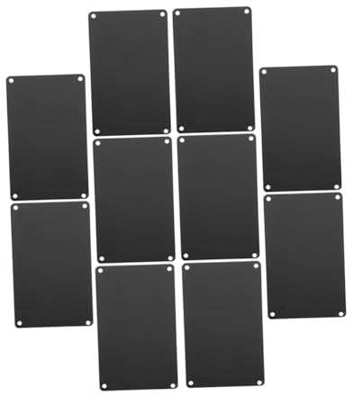 10St Leere Beschilderung the office schild namensschilder tür schild Blankoschild aus Aluminium Türschild aus Metall Rostfreier Stahl Hundemarke Platte Türverkleidung das Schild