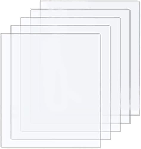 550mm x 550mm Clear Acrylic Plastic Sheet - Laser Cut to Size Perspex Glass Panel 1mm Thick - Small Large Replacement Sizes