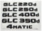 INPETS Matt Black 3D Buchstaben Embleme Abzeichen Emblem Fit for Mercedes Benz X253 C253 GLC20. 0d GLC22. 0d GLC25. 0d GLC30. 0d GLC32. 0d 4matic CDI CGI. (Size : GLC 300d)