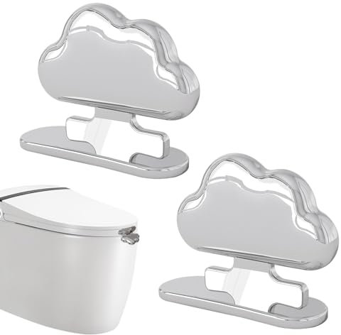 Wezalget Toilet Seat Lifter | Cloud Shaped Toilet Lid Lifter Avoid Touching Toilet Seat Lid Lifter Tool Toilet Seat Handles with Acrylic Adhesive Tape - for Home Hotels Toilet