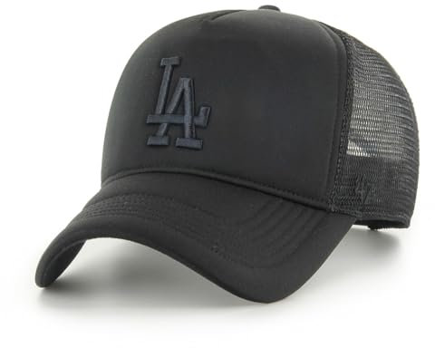 '47 Los Angeles Dodgers MLB Tri Tone Foam Offside Schwarz Verstellbare Trucker Cap One-Size