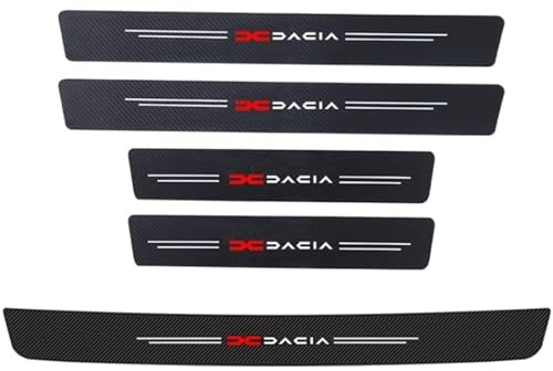 Lackschutz Set 5 Stück für Dacia Dokker (ab Bj,2012),Auto Einstiegsleisten Schutz Ladekantenschutz Türschweller Schutzleiste Lackschutzfolie Folierset,C