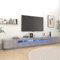 Keyroto TV Schrank led TV Schrank 300 cm Lowboard Holz TV Board TV lowboard Fernsehschrank für Wohnzimmer-Betongrau-300 x 35 x 40 cm