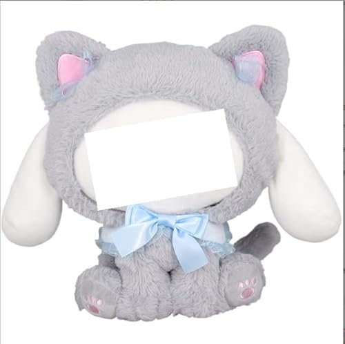 Kawaii Plüschtier 23cm Stofftier Plüschtier für Kinder Cinnnamoroll Plüsch Kuscheltier Grau Süße Plüschpuppen Anime Plush Flauschiges für Kinder Puppe Plüsch Geburtstag Weihnachten Geschenk -C