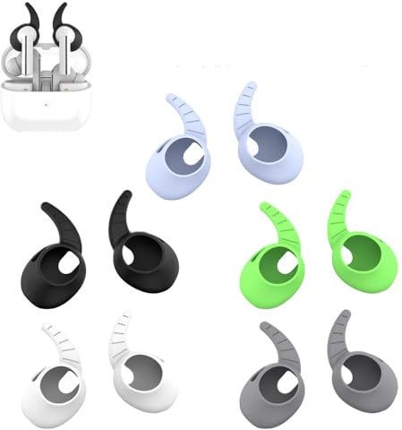 5 pairs Earbuds Tips Anti-Slip Soft Eargel Silicone Sport Running Earphone Covers for SAMSUNG Galaxy Buds3 Accessories Anti Lost Noise Isolation Ear Hook Replacement Ear Tips Cap