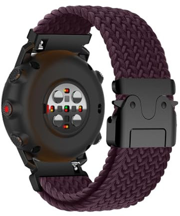 Weich Nylon Armband für Polar Vantage V3 Ersatzarmband, Verstellbarer Metallschnalle Elastisch Geflochtene Atmungsaktiv Uhrenarmband Kompatibel mit Polar Vantage V3 Armband für Herren Damen (5,22mm)
