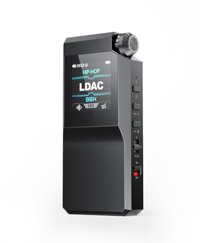 FiiO BTR17 Bluetooth 5.4 USB DAC AMP mit LDAC, aptX Lossless, Dual ES9069Q, 10-Band PEQ, THX AAA 78 + Ampere 3,5 mm unsymmetrisch & 4,4 mm symmetrisch (Schwarz)
