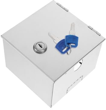 Hemobllo Caja De Protección De Enchufe Antirrobo De Acero Inoxidable Para Uso Exterior Cubierta De Salida Eléctrica Resistente Y Segura Protección Completa Para Enchufes