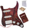 Ogdni Vorverdrahtetes Schlagbrett für Stratocaster mit SSH-Tonabnehmer, 3-lagiger Stratocaster-Plektrumschutz, hohe Ausgangsleistung, Alnico V Single Coil Humbucker, elektrische Tonabnehmer