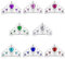 Prinzessin Tiara Set 8 Stück Kinder Prinzessin Tiara Crown Set Mädchen verkleiden Party Zubehör