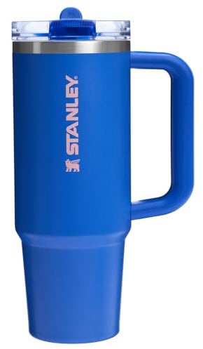Stanley Quencher H2.0 Tumbler with Handle and Straw 30 oz | Flowstate 3-Position Lid | Cup Holder Compatible for Travel | Insulated Stainless Steel Cup | BPA-Free | Royal Blue