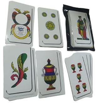 1 Kartenspiel im Beutel Napoletan groß 18,5 x 10 cm Napoli Besen Briskola Wissenschaftlicher Besen für diejenigen, die sie gut sehen wollen