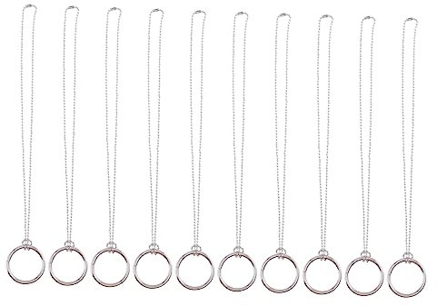 BESTonZON 10sätze Teiliges Von Halloween-Ringen Für Junge Mädchen Magische Performance-Requisiten Runde Ringe Mit Durchmesser Für Festlichkeiten Und Kreative Spiele Sichere Metallkette