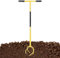 Gartenkralle Mit 4 Zinken Kultivator Erdkralle Und Handgriff Twist Tiller Vertikutierer Und Unkrautentferner In Einem Kultivator Garten, Garden Claw Garden Tool T-Handle Gartenhandwerkzeuge,94cm