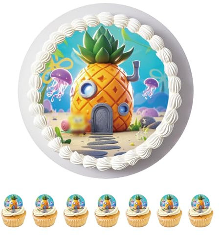 Anemowind 11 Stück Essbare Tortenaufleger Cartoon Kuchen Topper Geburtstagskuchen Deko aus Reispapier Kuchen Dekoration auf Cartoon Party