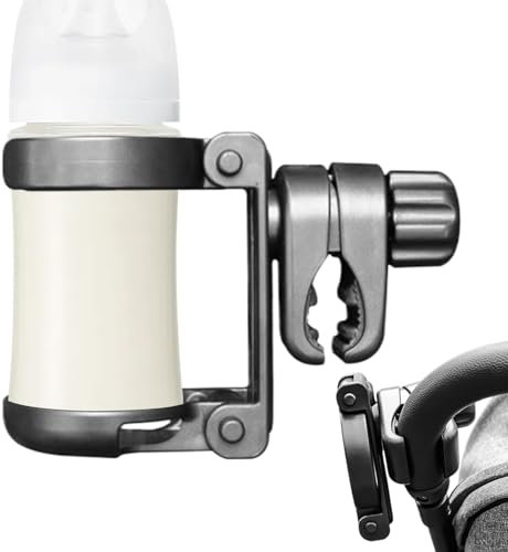 Removable Stroller Cup Holder – Folding Bottle Tray, Mobility Scooter Attachment | For Car, Treadmill, Hospital, Camping, Golf, Kayak, Bike or Truck Use, Maintains