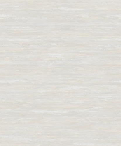 WPE® Venetian Plaster Effect Vinyl Wallpaper – Modern Textured Champagne Wall Covering – Horizontal Brush Pattern – 10m x 0.53m Roll – Neutral Aesthetic for Living Room, Bedroom, Office 7812
