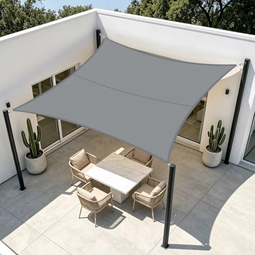 HENG FENG Tenda a Vela Rettangolare 2,5x3m, Grigio