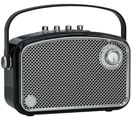 SUPNIU Bluetooth Speaker 120W Peak Powerful HiFi Loud Sound with Deep Bass, Dual DSP Chips, Bass/Treble controls, Vintage Decor Portable Wireless Boombox Speakers for Party Camping Backyard