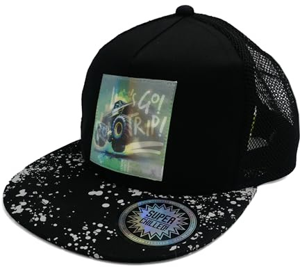 maximo Kids Boy-Cap Monstertruck Wackelbild, snap Back Verschluß