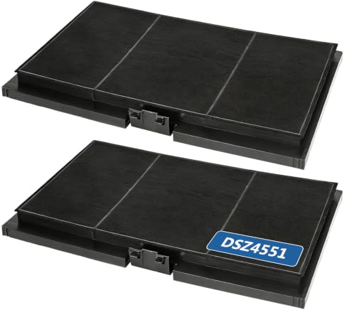2 Aktivkohlefilter Dunstabzugshauben für Bosch Siemens Neff DSZ4551 | Aktivkohlefilter Kohlefilter, LZ45510, 11025805, 11008080, 17006837, Neff Z54TC01X0 Constructa CZ5145X5 Junker JZ5145X5