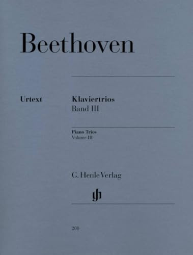 Klaviertrios Bd 3. Violine, Violoncello, Klavier: Besetzung: Klaviertrios (G. Henle Urtext-Ausgabe)
