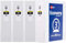 Avery 3 Economy View 3 Ring Binder, Round Ring, Holds 8.5 x 11 Paper, 4 White Binders (3360)