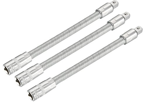 Sourcingmap 3pcs 1/10,2 cm cricchetto flessibile adattatore per presa prolunga