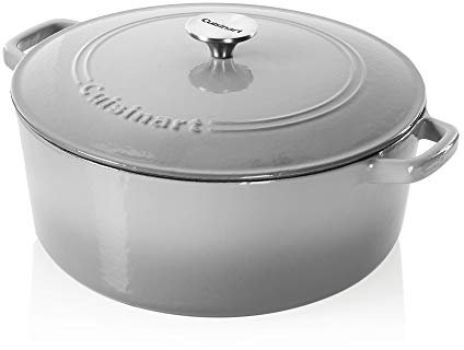 Cuisinart Cast Iron Casserole, Grey Gradient, 7-Quart