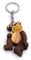 H-Customs Glücklicher Affe Chimpanse Holz Edel Handmade Schlüsselanhänger Anhänger