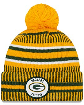 New Era Sideline Home 2019 Bommel Mütze Green Bay Packers