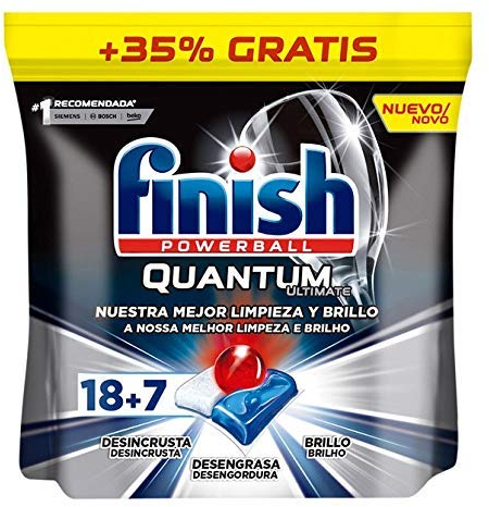 Finish Powerball Ultimate All in 1 Pastiglie Lavastoviglie, Efficace contro Macchie Reseche, Confezione da 23 Pastiglie