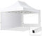 TOOLPORT 3x4,5m Faltpavillon Pavillon Partyzelt Gazebo Stahl 30mm, 2 Seitenteile, Panoramafenster, weiß