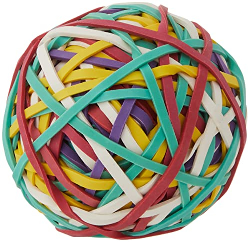 U Brands Ball of Rubber Bands, Assorted Colors