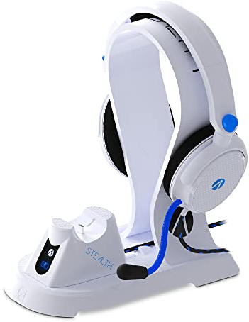 STEALTH SP-C160V PS5 Gaming Station - Gaming Headset, Headset Stand, Storage Base, Charging Dock, & USB-C Play & Charge Braided Cable