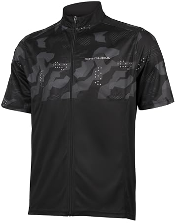 Endura Hummvee Ray II Manga Corta Maillot para Hombre, Negro, S